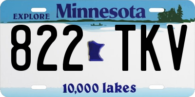 MN license plate 822TKV