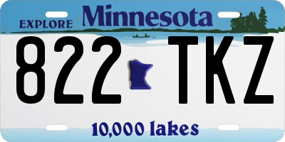 MN license plate 822TKZ