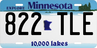MN license plate 822TLE