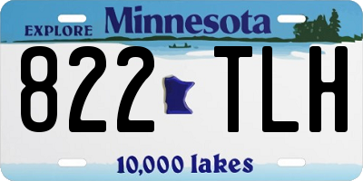 MN license plate 822TLH