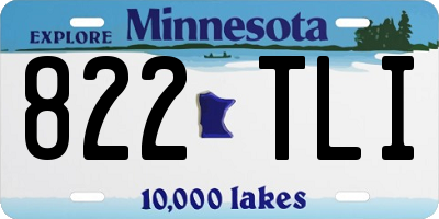 MN license plate 822TLI