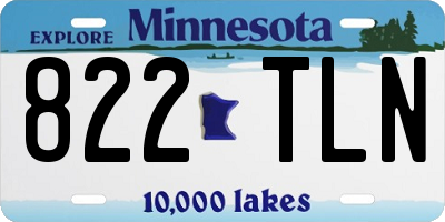 MN license plate 822TLN