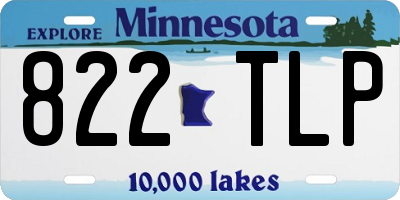 MN license plate 822TLP