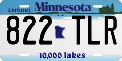 MN license plate 822TLR