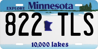 MN license plate 822TLS
