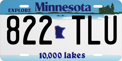 MN license plate 822TLU