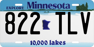 MN license plate 822TLV