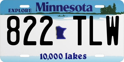 MN license plate 822TLW