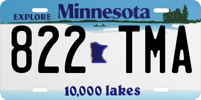 MN license plate 822TMA