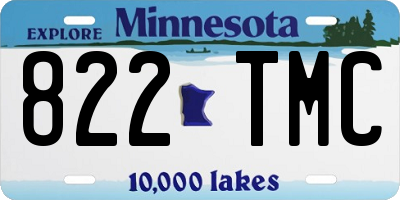 MN license plate 822TMC