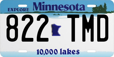 MN license plate 822TMD