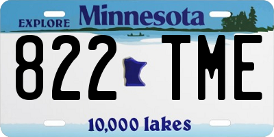 MN license plate 822TME
