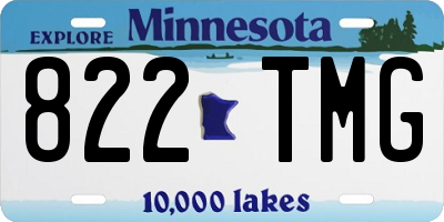 MN license plate 822TMG