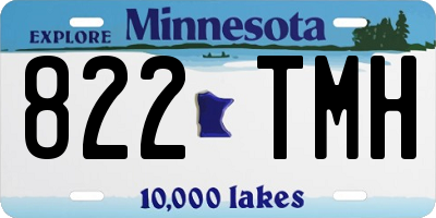 MN license plate 822TMH