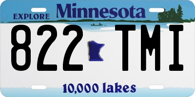 MN license plate 822TMI
