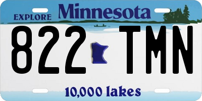 MN license plate 822TMN