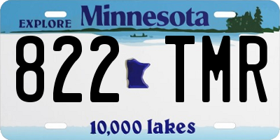MN license plate 822TMR