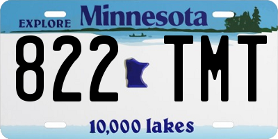 MN license plate 822TMT