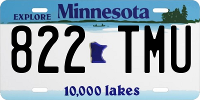 MN license plate 822TMU