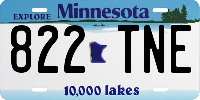 MN license plate 822TNE