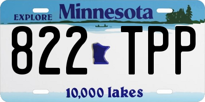 MN license plate 822TPP