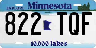 MN license plate 822TQF