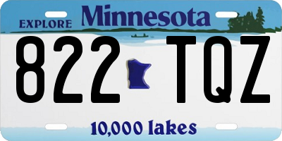 MN license plate 822TQZ