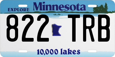 MN license plate 822TRB