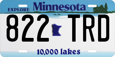 MN license plate 822TRD