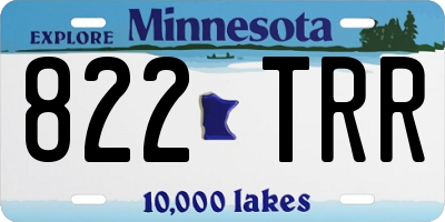 MN license plate 822TRR