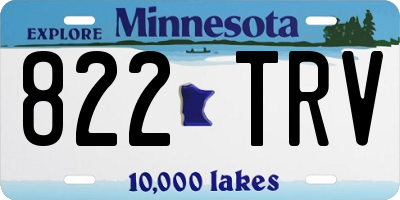 MN license plate 822TRV