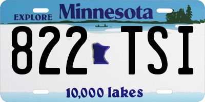 MN license plate 822TSI