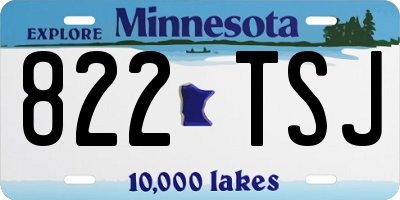MN license plate 822TSJ