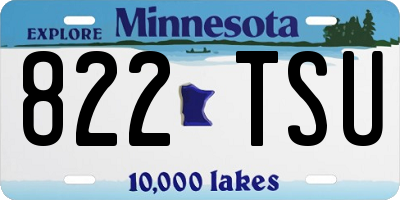 MN license plate 822TSU