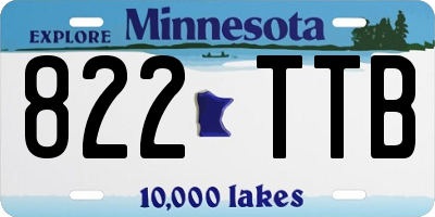 MN license plate 822TTB