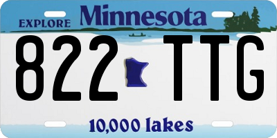 MN license plate 822TTG
