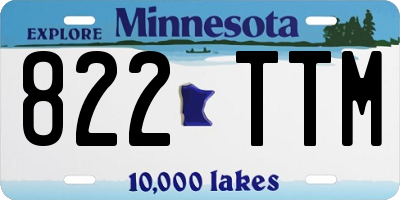 MN license plate 822TTM