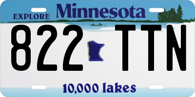 MN license plate 822TTN