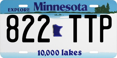 MN license plate 822TTP