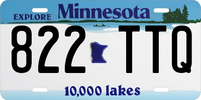 MN license plate 822TTQ