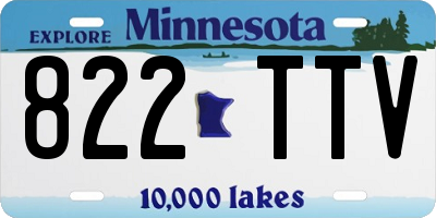 MN license plate 822TTV