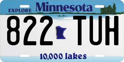 MN license plate 822TUH