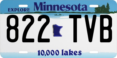 MN license plate 822TVB