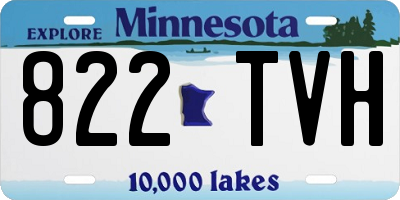 MN license plate 822TVH