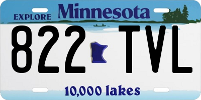 MN license plate 822TVL