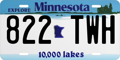 MN license plate 822TWH