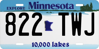 MN license plate 822TWJ
