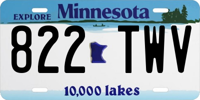 MN license plate 822TWV