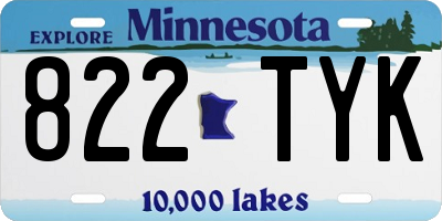 MN license plate 822TYK