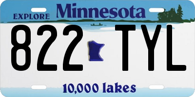 MN license plate 822TYL
